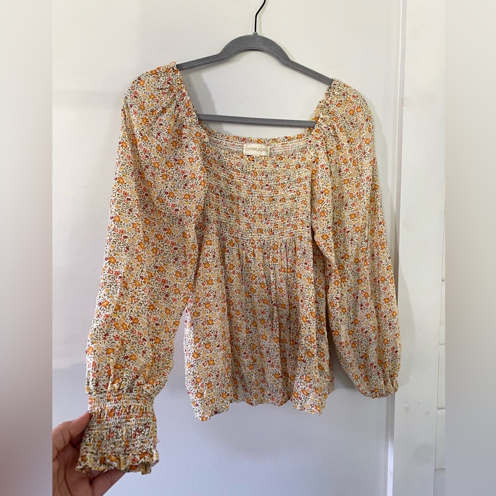 Cynthia Rowley Floral Blouse